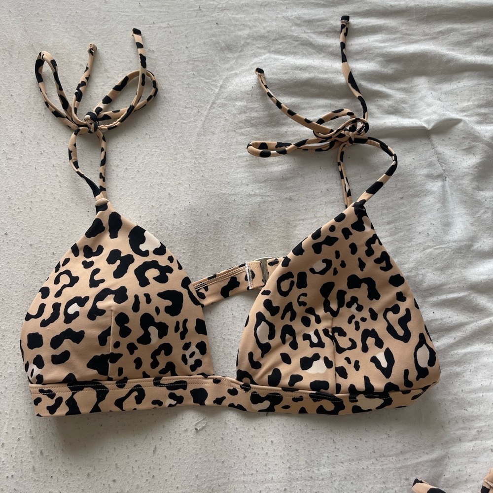 Hollister Leopard Bikini Top